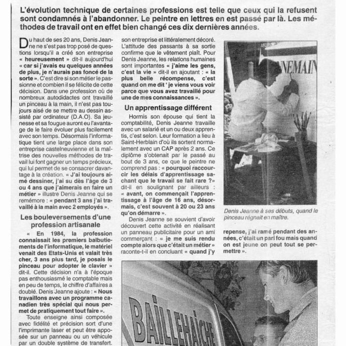 Denis JEANNE Ouest-France 1992 Denis JEANNE Ouest-France 1992